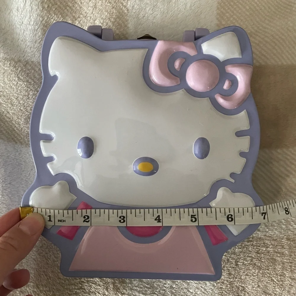 Vintage Hello Kitty Pink and Purple Lunch Box Case Y2K 2003